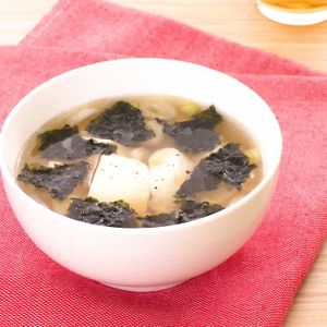 豆腐と韓国のりのスープ